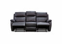 Hunter 3 Seater w 2 Manual Recliners in Leather