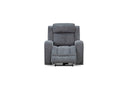 Optical Armchair w Dual Motor Electric Recliner in Fabric