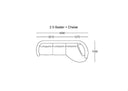 Paris 3 Seater Chaise