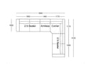 Boston 6 Seater Corner Modular Sofa