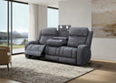 Optical 3 Seater with Dual Motor Electric Recliners In Fabric