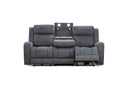 Optical 3 Seater with Dual Motor Electric Recliners In Fabric