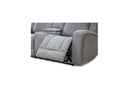 Optical 2 Seater w Console & Dual Motor Electric Recliners in Fabric