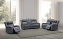 Optical 2 Seater w Console & Dual Motor Electric Recliners in Fabric