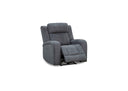 Optical Armchair w Dual Motor Electric Recliner in Fabric