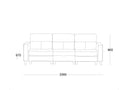 Mayfair Leather 3 Seater w 2 Electric Recliners