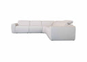 Denmark Leather 5 Seater Corner w 2 Dual Motor Electric Recliners