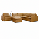 Oregon Leather 5 Seater Corner with 3 Electric Recliners