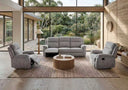 Hunter Fabric 3 Piece Suite includes 4 Manual Recliners
